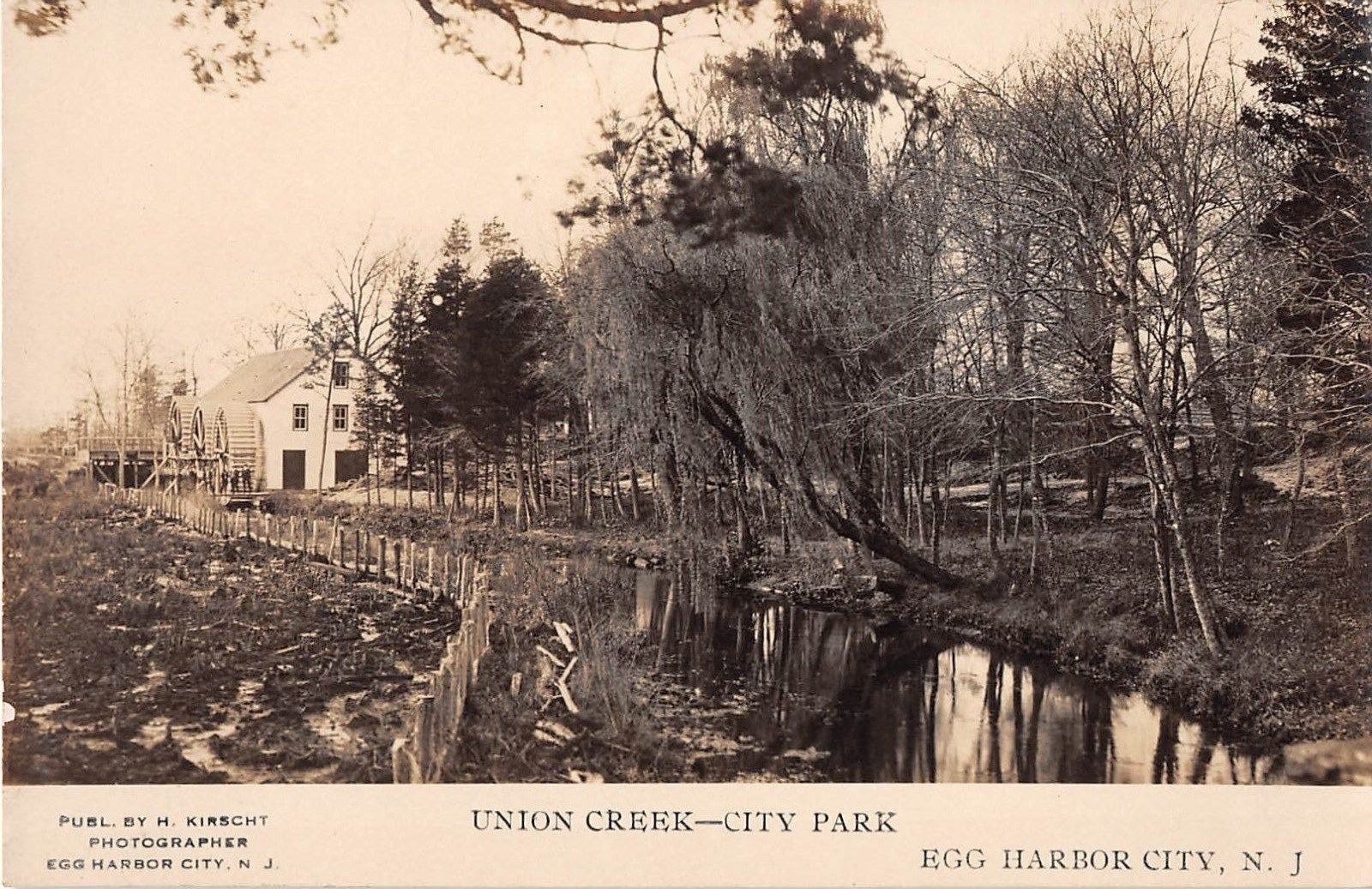 Egg Harbour City - Triple Wheel Mill Union Creek City Park - c 1910.jpg
