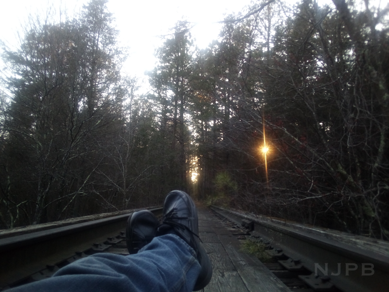 Relaxing on Batsto River trestle_2023_03_09.png