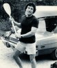 May 1981, NJ PB canoe trip, Maniac with paddle.jpg